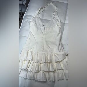 Zara White Halter Mini Dress